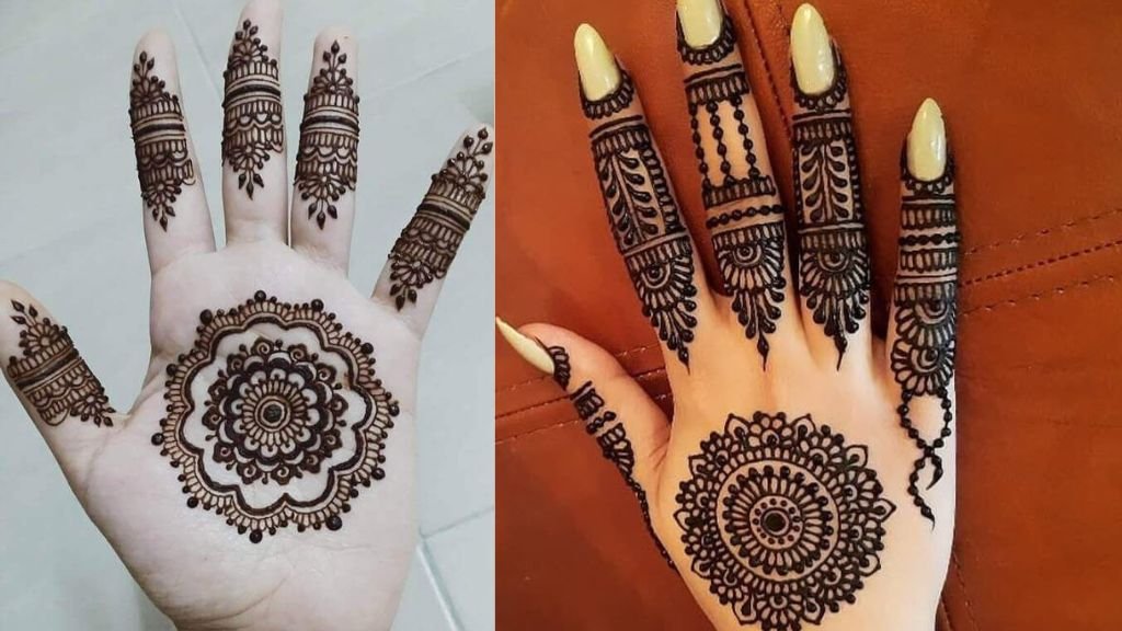 Gol tikki Mehndi Design