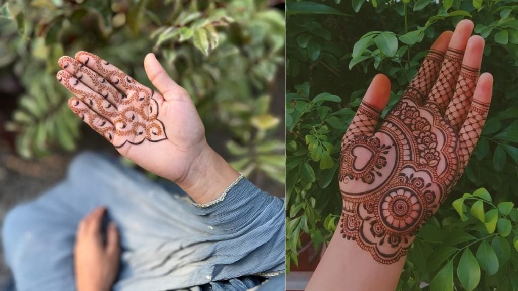 Front Mehndi Design Easy and Beautiful