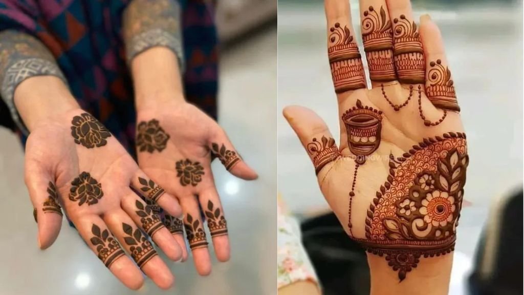 Front Mehndi Design Easy and Beautiful