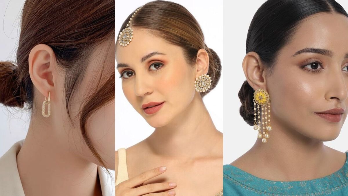 Gold Earrings Designs for Daily Use