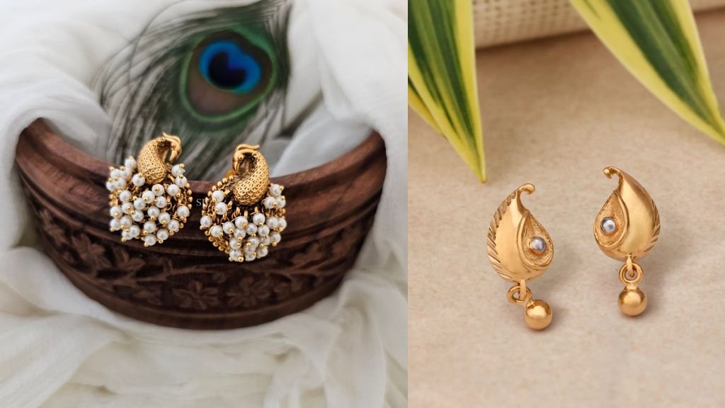 Gold Earrings Designs for Daily Use