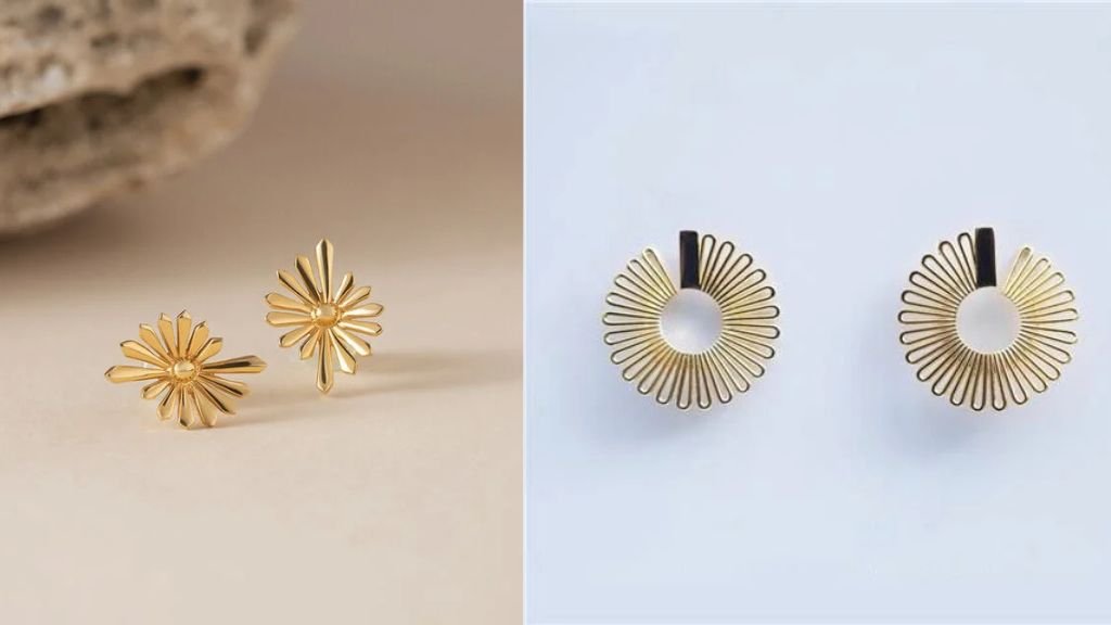 Gold Earrings Designs for Daily Use