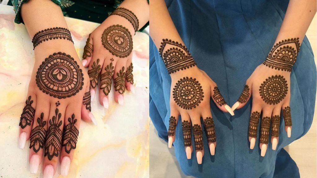 Back Hand Flower Mehndi Design