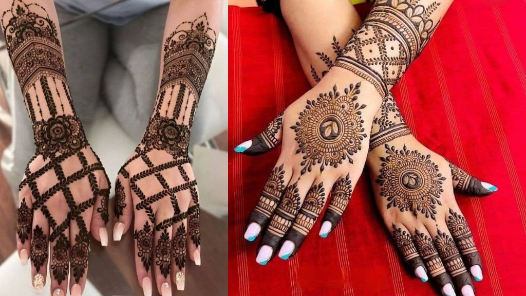 Back Hand Flower Mehndi Design