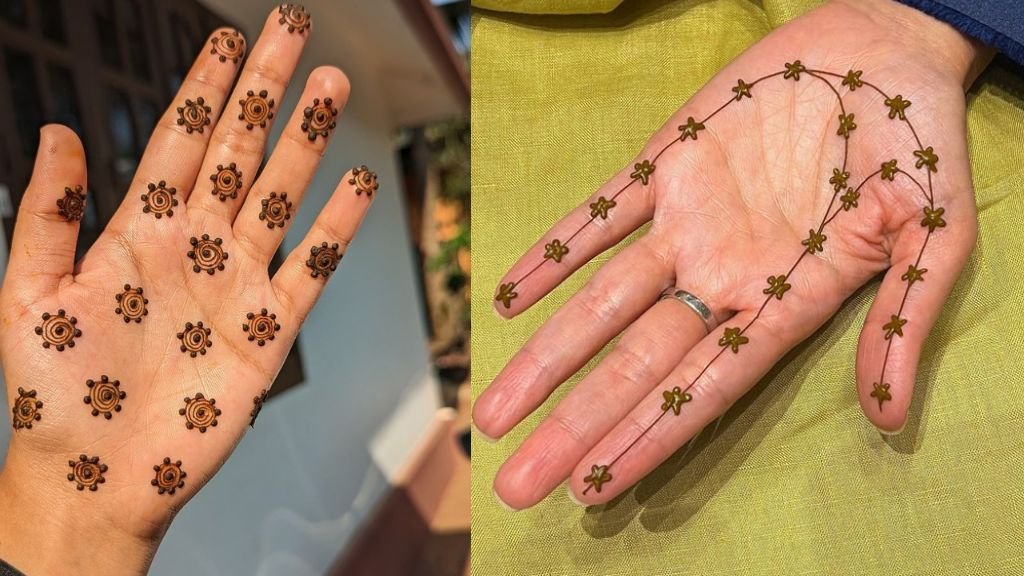 Back Hand Flower Mehndi Design