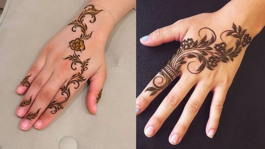 Mehndi Design Front Hand Simple