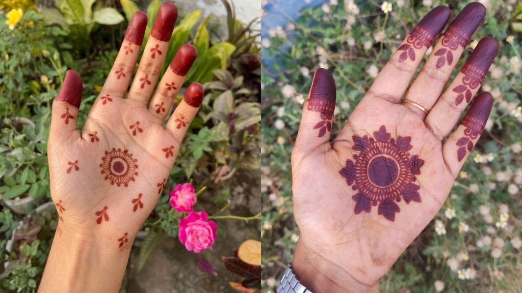 Mehandi Designs Simple Front Hand