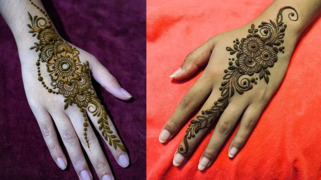 Arabic Mehndi Design Back Hand for Girl
