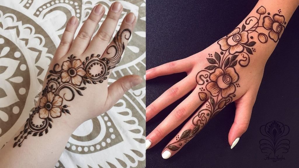 Arabic Mehndi Design Back Hand for Girl