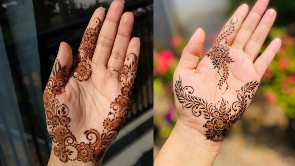 Mehandi Designs Simple Front Hand