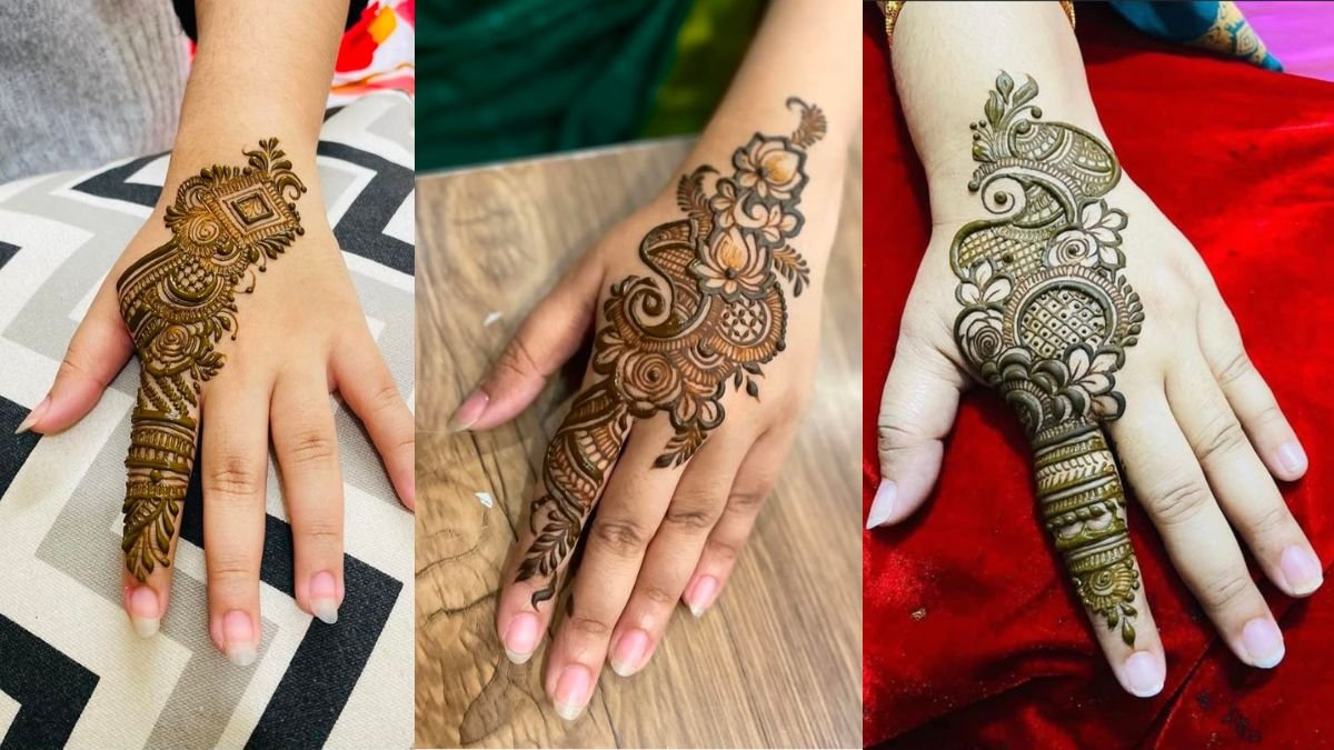 Arabic Mehndi Design Back Hand for Girl
